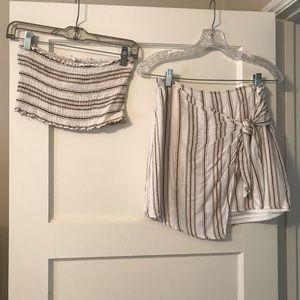 Two piece striped set